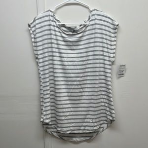 Green Envelope Striped Top - Size L